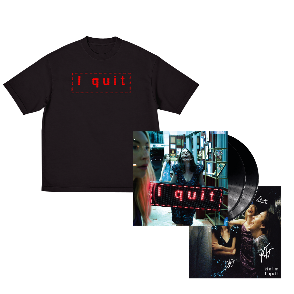 I quit Signed Vinyl + T-Shirt Fan Pack - Haim I quit Signed Vinyl + T-Shirt Fan Pack - Haim