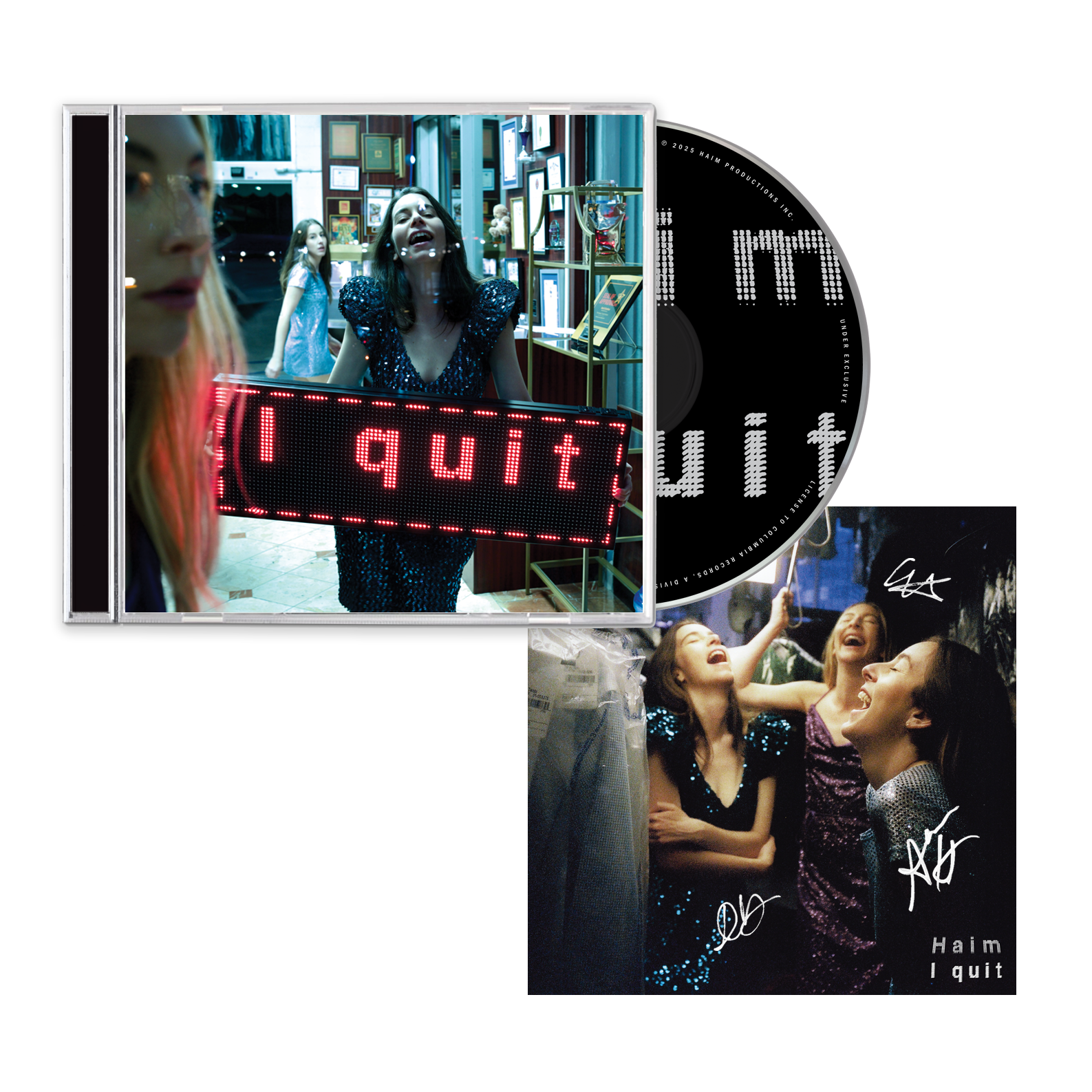 I quit (Signed CD) and Insert
